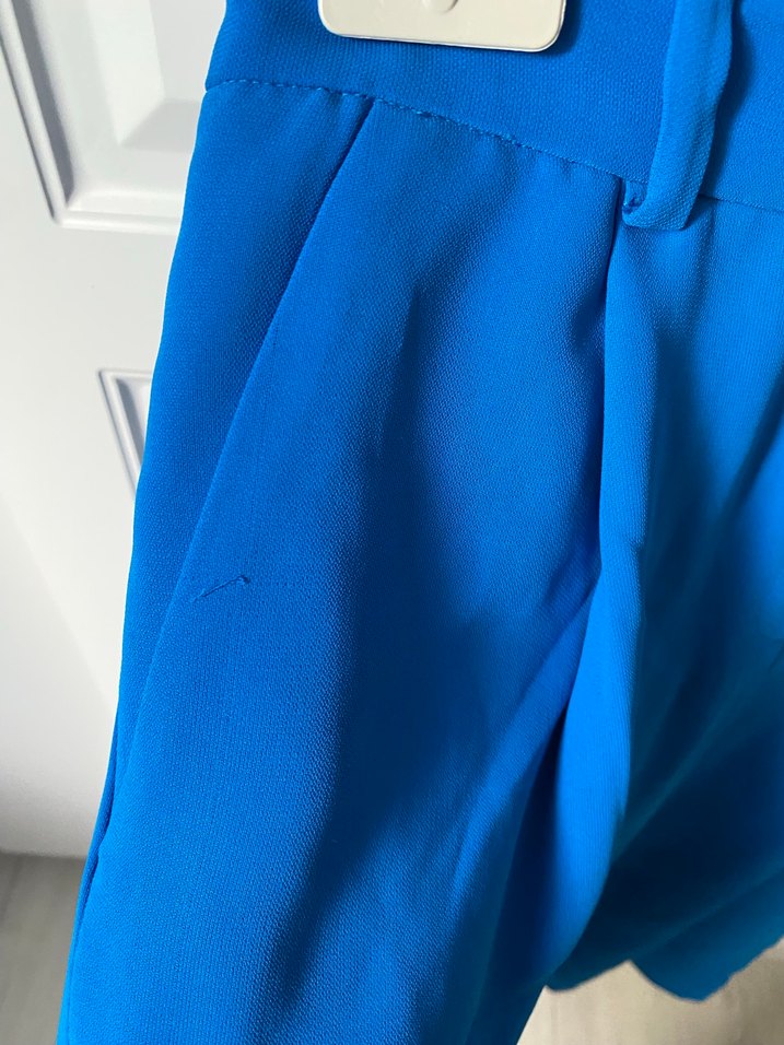 Mavi Kadın Midi Kumaş Pantolon - Görsel 3