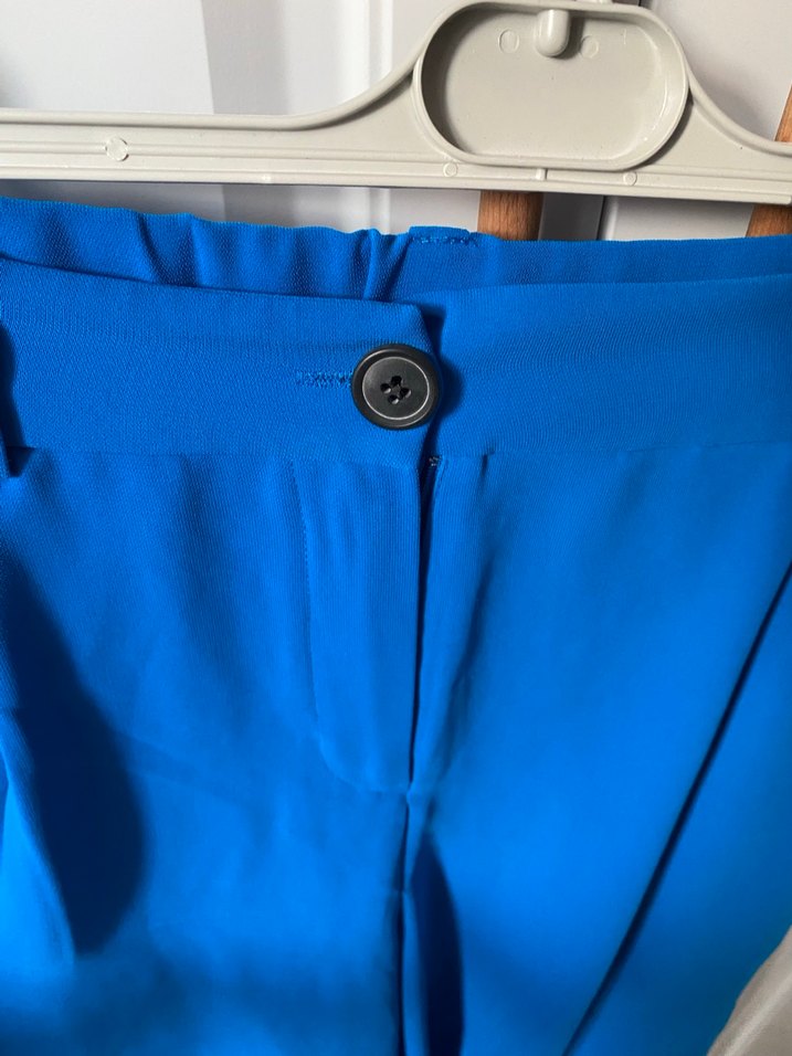 Mavi Kadın Midi Kumaş Pantolon - Görsel 4