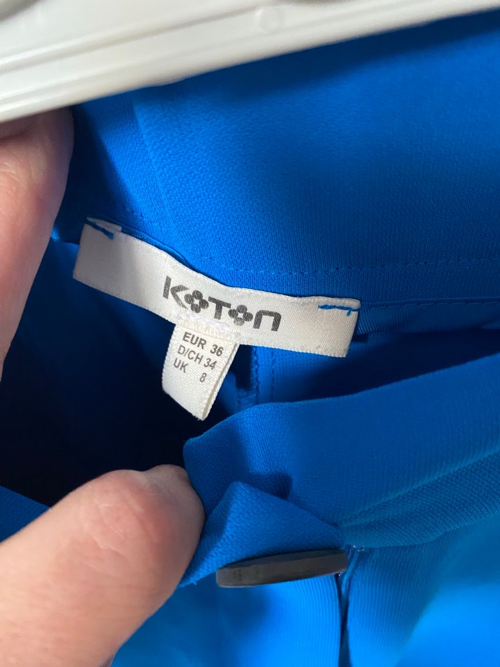 Mavi Kadın Midi Kumaş Pantolon - Görsel 5