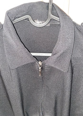 Kemerli Siyah Kadın Ceket - Görsel 8