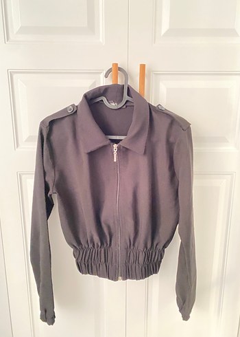 Kemerli Siyah Kadın Ceket - Görsel 2