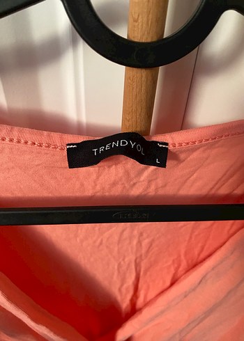 Pembe V Yaka Midi Keten Elbise - Görsel 6