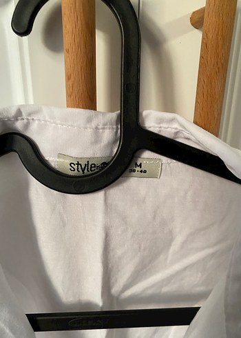 Düğmeli Beyaz Keten Kadın Gömlek - Görsel 7