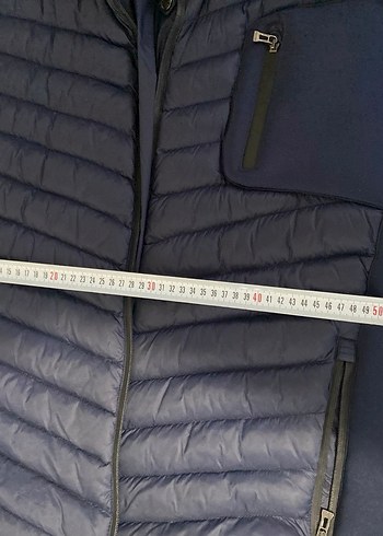 Erkek Lacivert Fermuarlı Spor Mont - Görsel 6