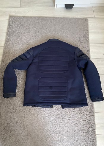 Erkek Lacivert Fermuarlı Spor Mont - Görsel 2