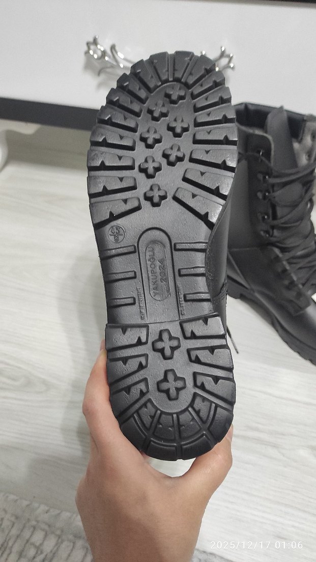 YDS SIFIR Siyah Kamuflaj Lastik Erkek Bot - Görsel 4