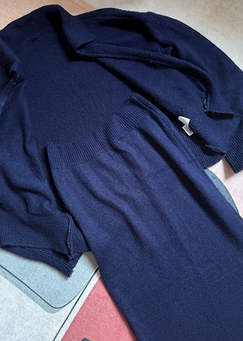 Uzun Kollu Lacivert Triko takım - Görsel 3