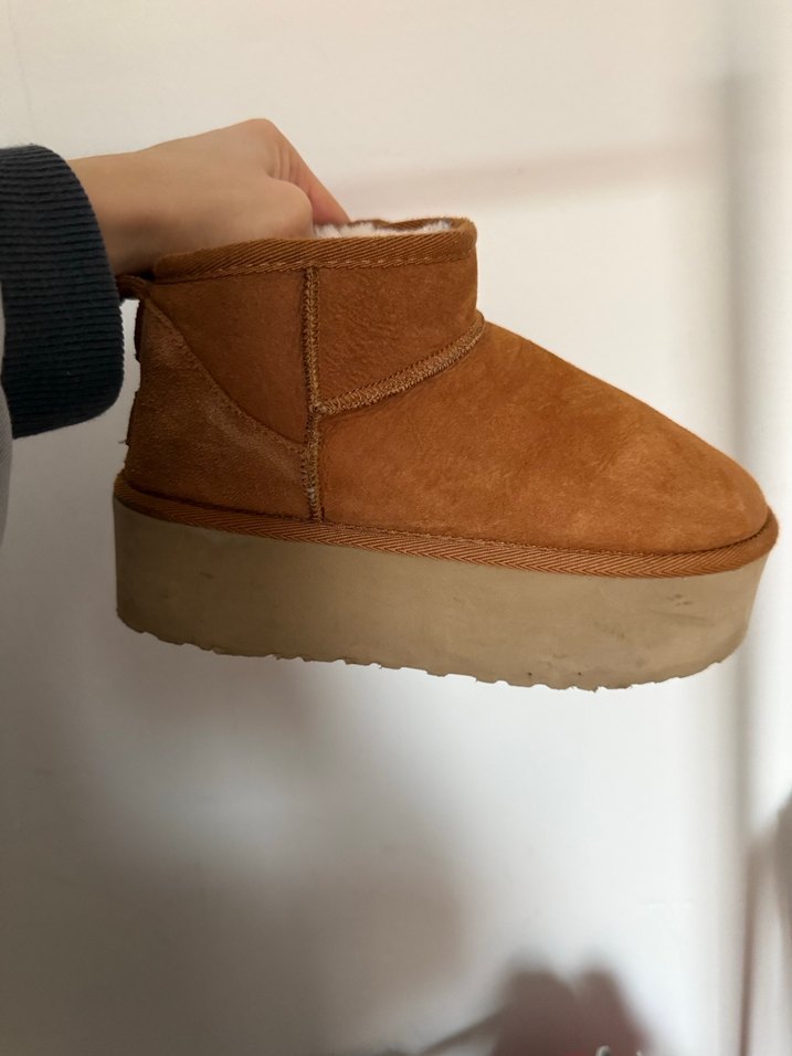 Kahverengi Süet Kadın Botları - Görsel 2