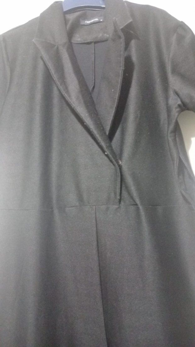 Kadın Siyah Tulum Kısa Kollu - Görsel 2