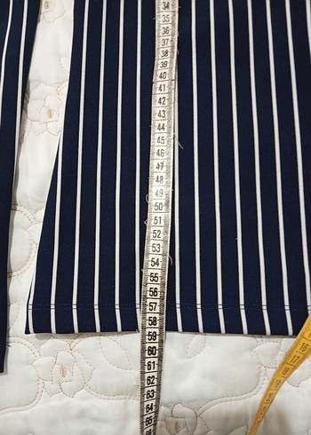 Uzun Kollu Çizgili Kadın Bluz - Görsel 4