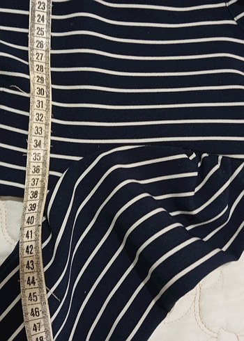 Uzun Kollu Çizgili Kadın Bluz - Görsel 5