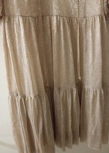 altın rengi elbise - Görsel 5