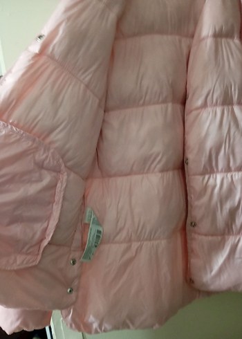 Düğmeli Pembe Kadın Midi Mont - Görsel 4