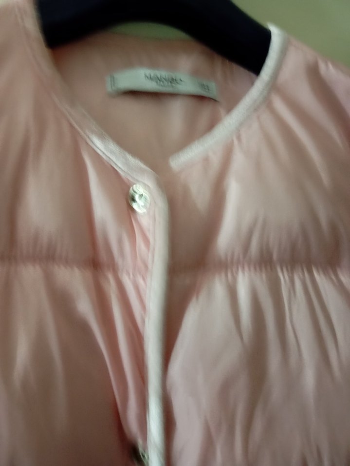 Düğmeli Pembe Kadın Midi Mont - Görsel 5