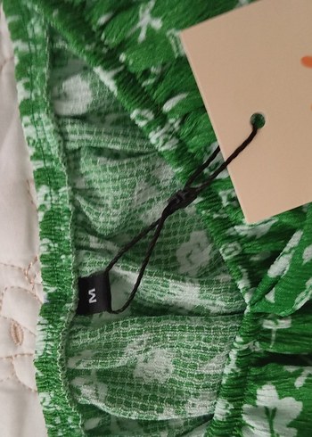 Yeşil Bohem Çiçekli Uzun Elbise - Görsel 5