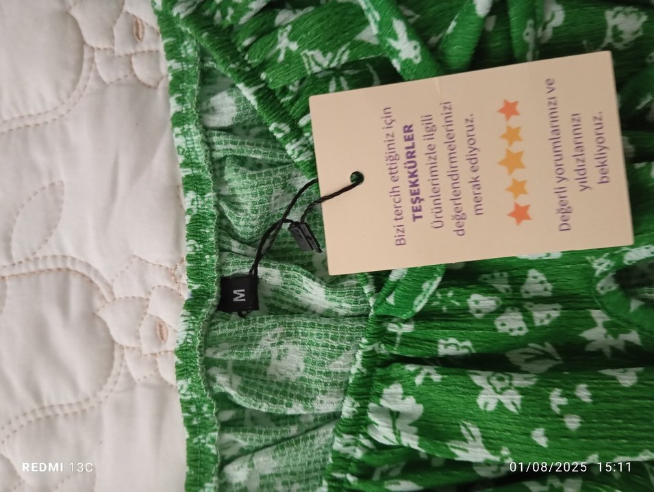 Yeşil Bohem Çiçekli Uzun Elbise - Görsel 4