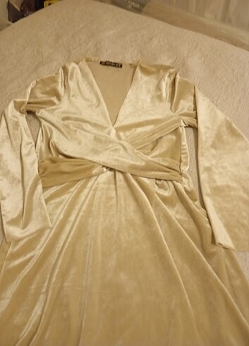 Kadife elbise - Görsel 3