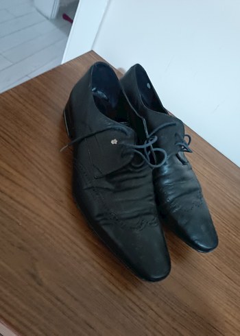 Erkek Siyah Kemerli Klasik Deri Ayakkabı - Görsel 4