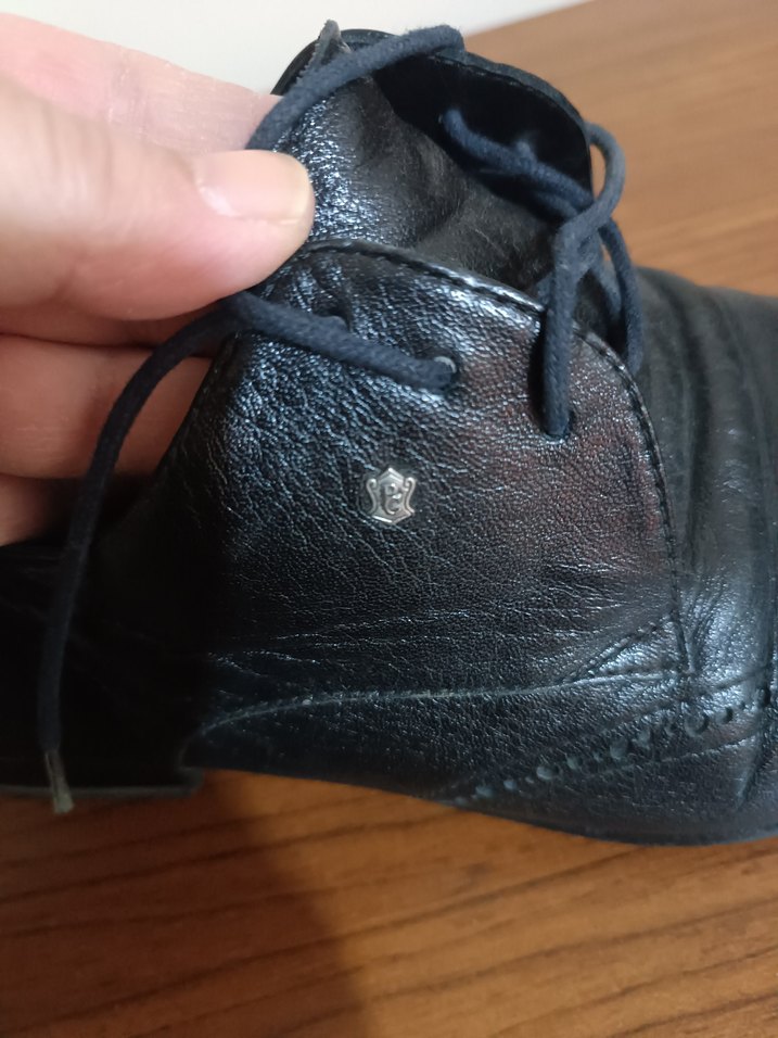 Erkek Siyah Kemerli Klasik Deri Ayakkabı - Görsel 3