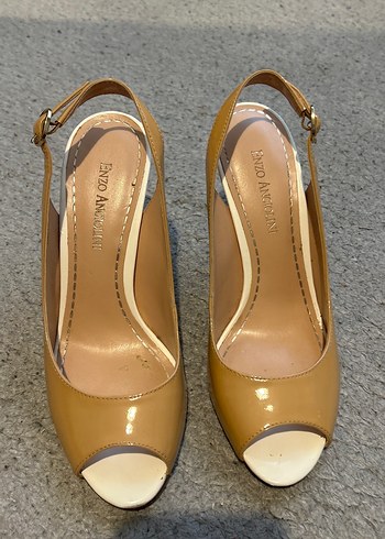 Bej Rugan Stiletto Topuklu Kadın Ayakkabı - Görsel 2