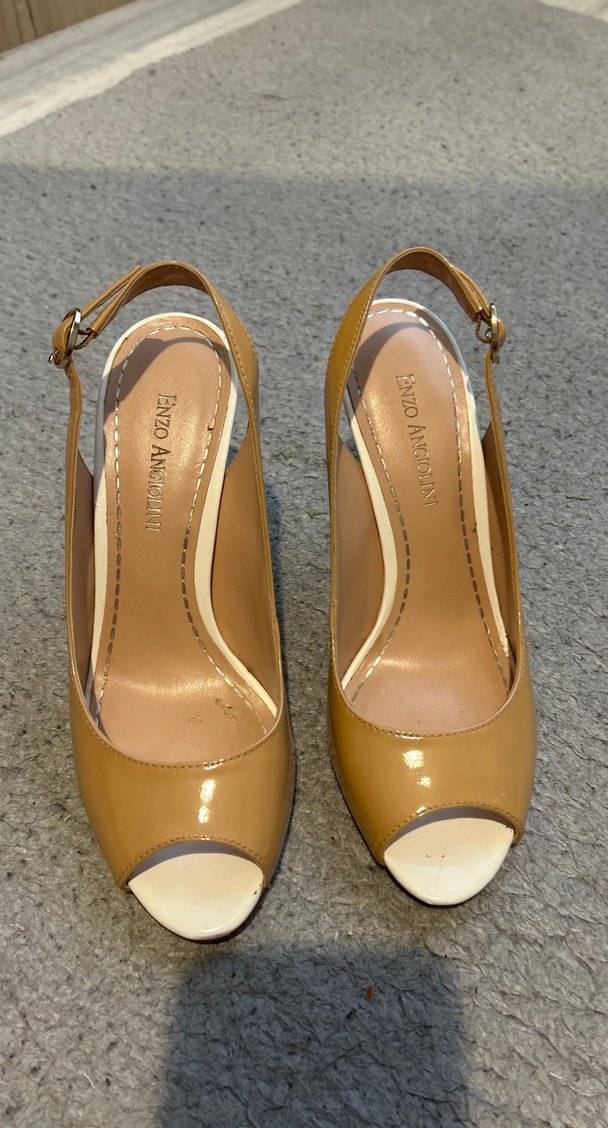 Bej Rugan Stiletto Topuklu Kadın Ayakkabı - Görsel 2