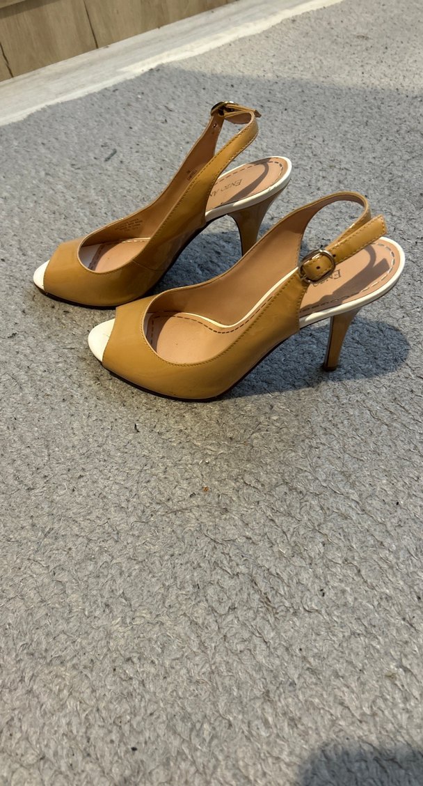 Bej Rugan Stiletto Topuklu Kadın Ayakkabı - Görsel 3
