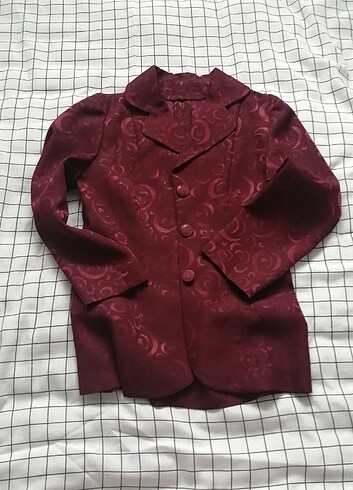 Bordo vintage ceket 