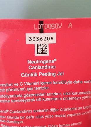  Beden Neutrogena canlandırıcı peeling