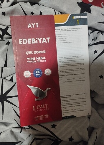Ayt Edebiyat Yaprak Test