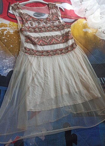 Pull and Bear Tulllu elbise 
