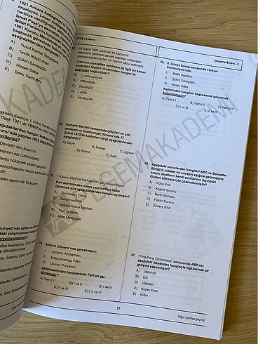 KPSS PEGEM Genel Kültür Genel Yetenek 10 deneme