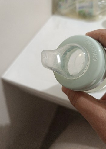 Pastel Beyaz Bebek Biberonu - Görsel 3