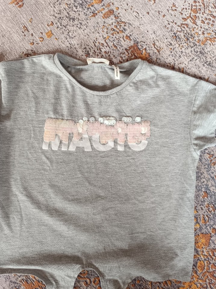 Koton Kids Gri Baskılı Çocuk Atlet - Görsel 2