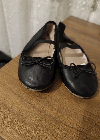 Kızlar için Siyah Fiyonklu Babet Ayakkabı - Görsel 3