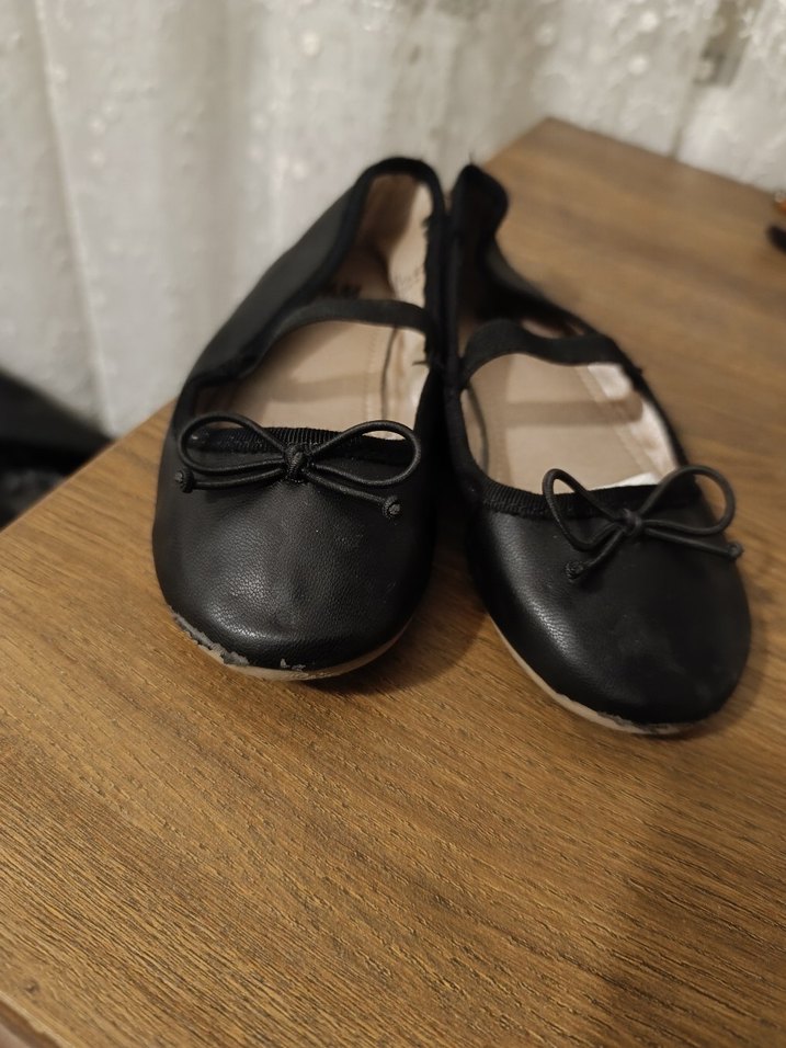 Kızlar için Siyah Fiyonklu Babet Ayakkabı - Görsel 3