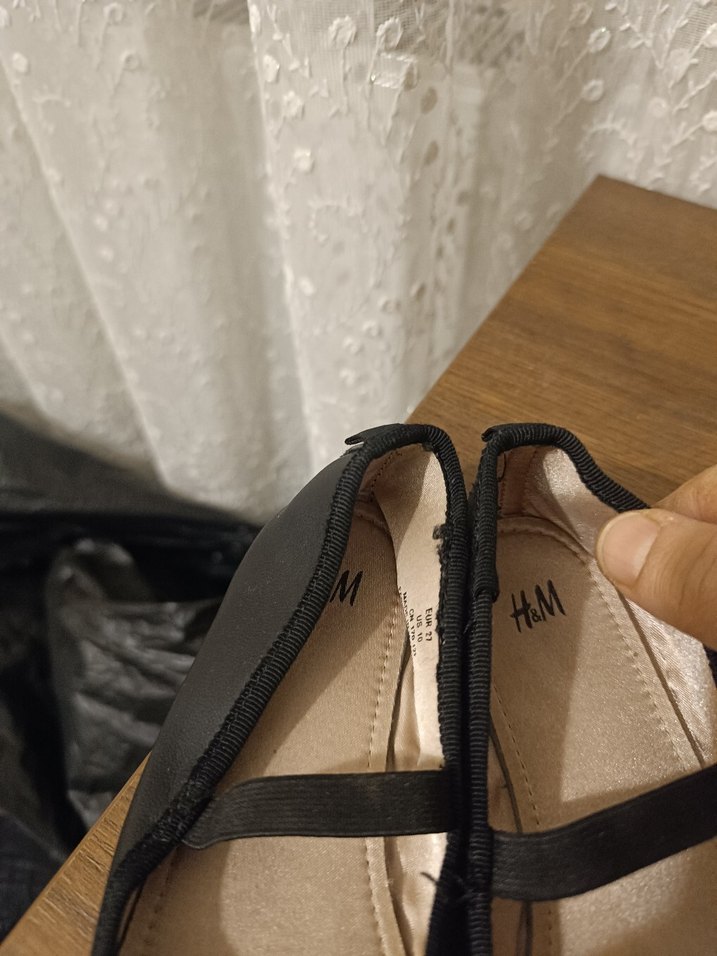 Kızlar için Siyah Fiyonklu Babet Ayakkabı - Görsel 2