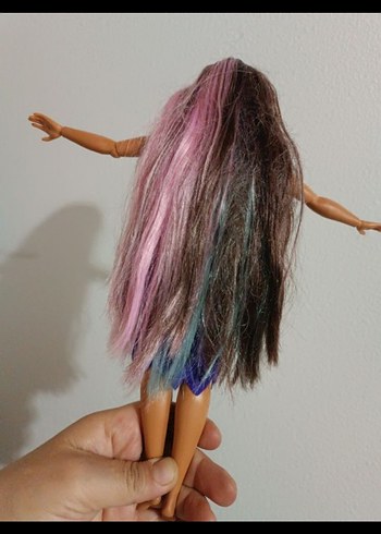  Beden Mor Barbie Bebek ve Pastel Saçlar
