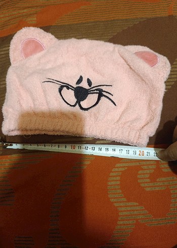 Pembe Kedi Desenli Yumuşak Havlu - Görsel 6