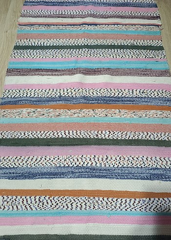 Çizgili Bohem Çok Renkli Halı - Görsel 2