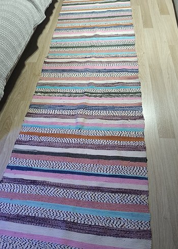 Çizgili Bohem Çok Renkli Halı - Görsel 4