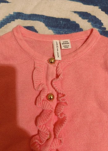 Pembe Örgü Uzun Kollu Bebek Kız Takımı - Görsel 3