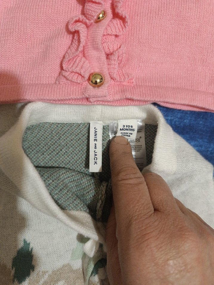 Pembe Örgü Uzun Kollu Bebek Kız Takımı - Görsel 4