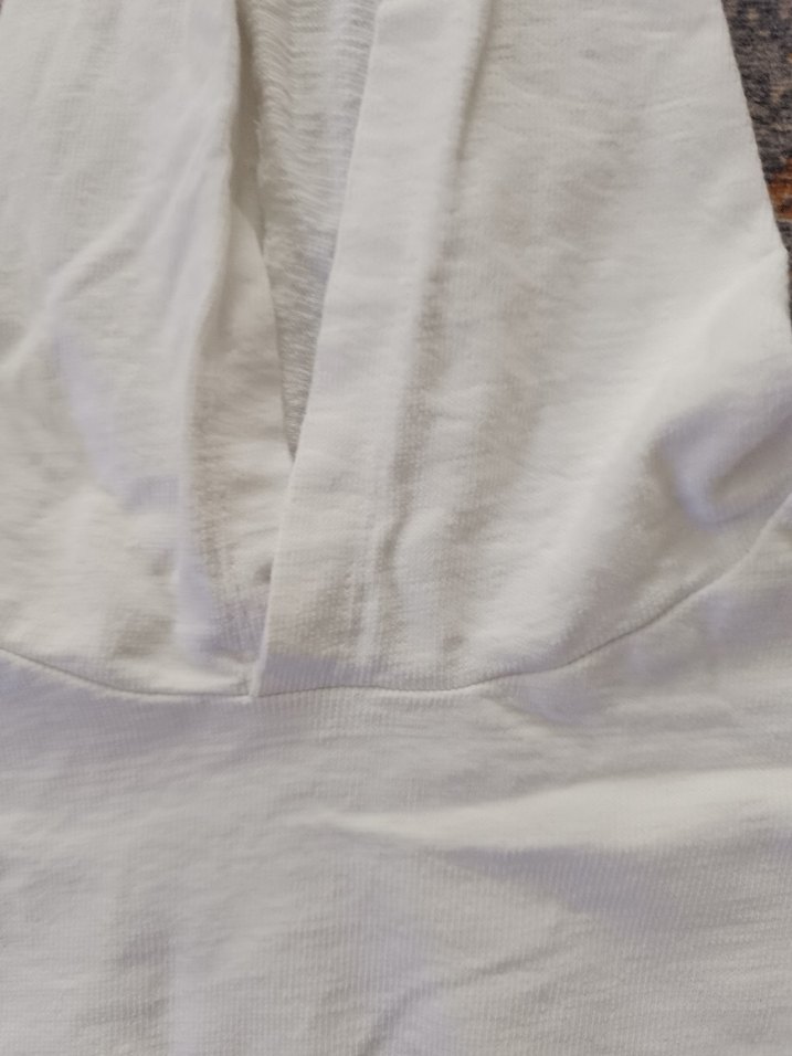 Beyaz Kapüşonlu Uzun Kollu Sweatshirt - Görsel 4