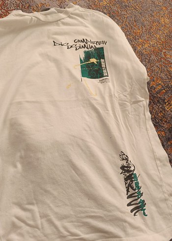 erkek Baskılı Pamuklu Tişört - Görsel 3