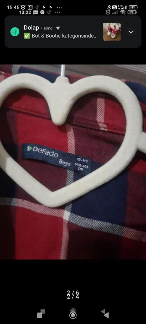 Bordo Ekose Desenli Erkek Gömlek - Görsel 3