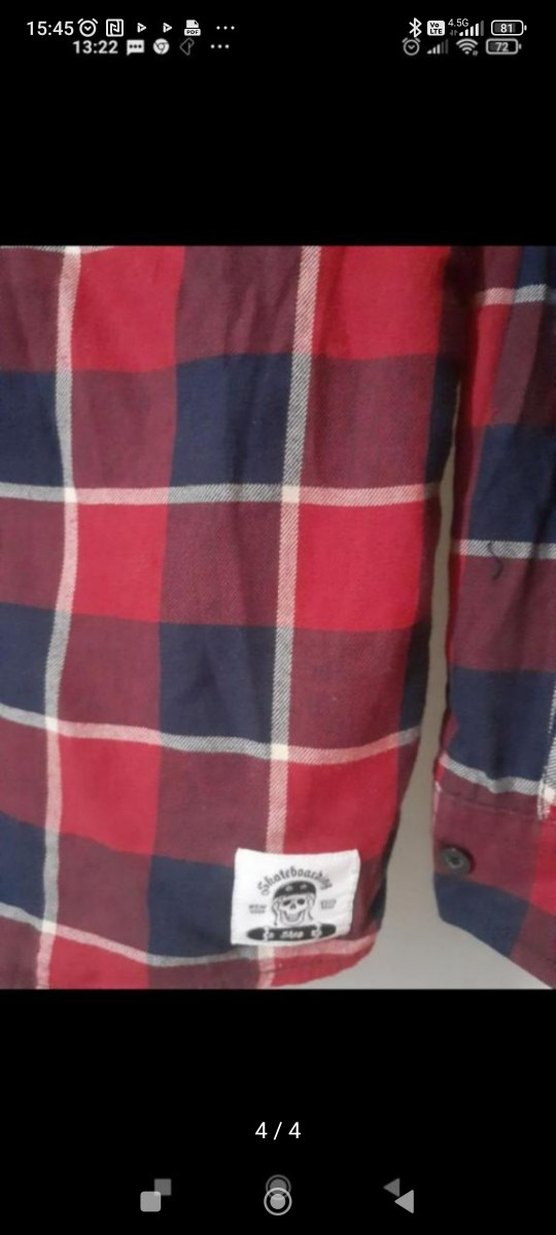 Bordo Ekose Desenli Erkek Gömlek - Görsel 2