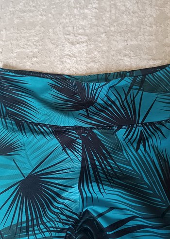 Turkuaz Baskılı iki adet tayt - Görsel 4