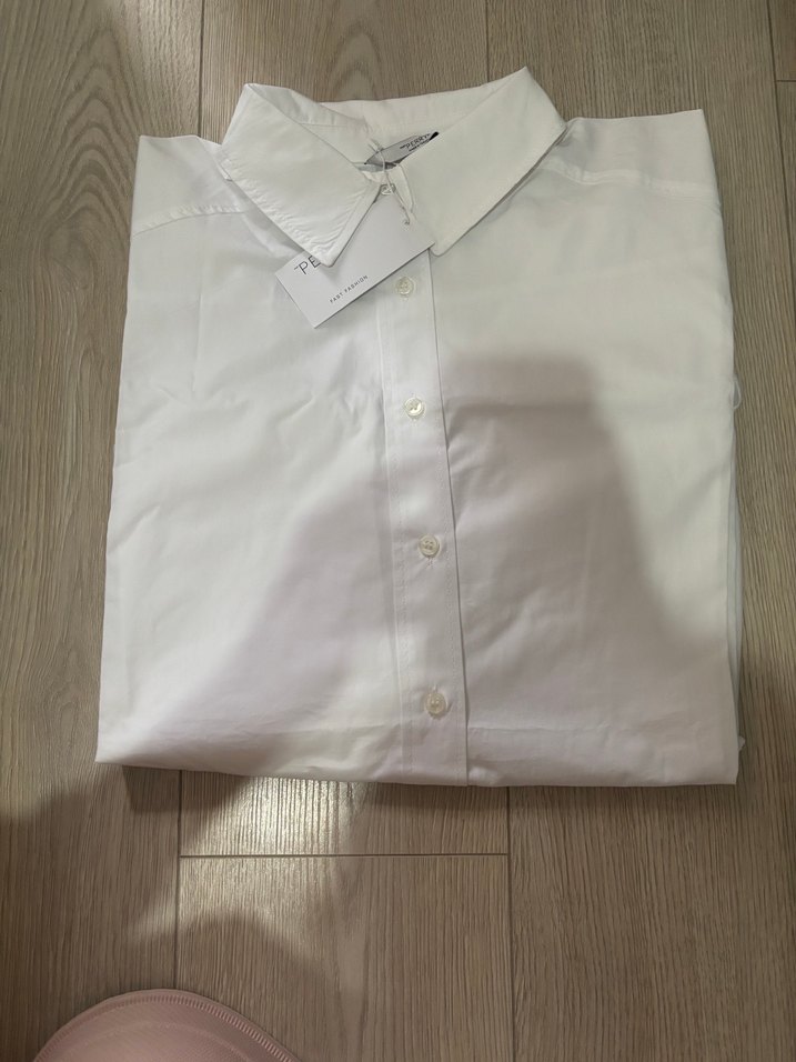 Beyaz Poplin Gömlek - Görsel 5