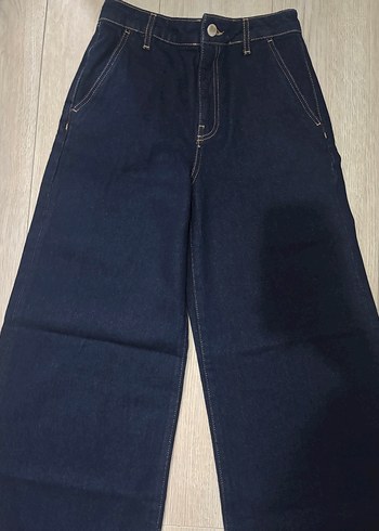 m Beden lacivert Renk Mango Geniş Paça Jean