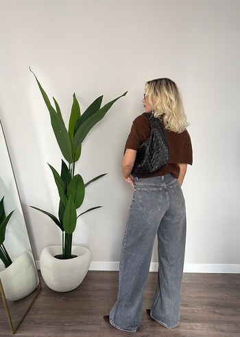 Yüksek Bel Çapraz  Bel Jean - Görsel 3